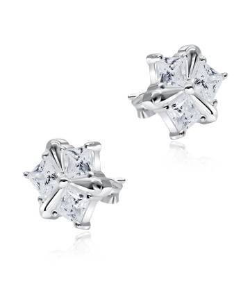 Exquisite CZ Stone Silver Ear Stud STS-5078